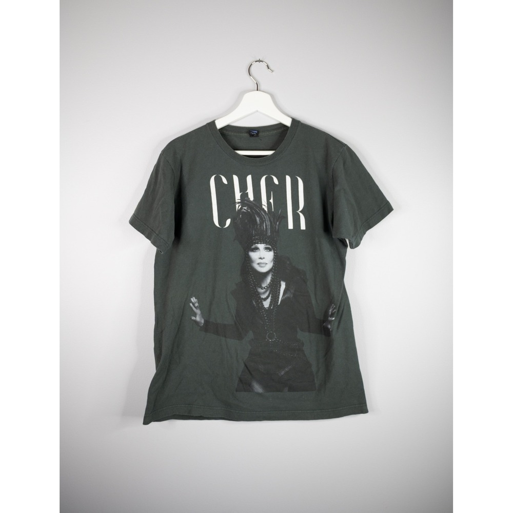 Tultex Cher D2K Tour 2014 T-Shirt Women's Medium Gray Excellent‎ Graphic Tee